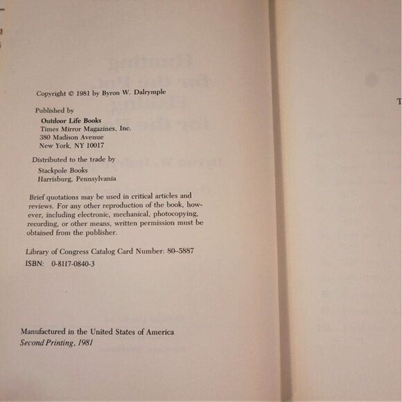 Hunting for Pot Fishing for the Pan Byron Dalrymple 1981 HC DJ Survival Prepper - Picture 5 of 12